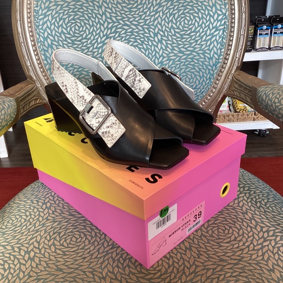 4CCCCees Mirror Verra Heel in Black - Picture 4 of 6